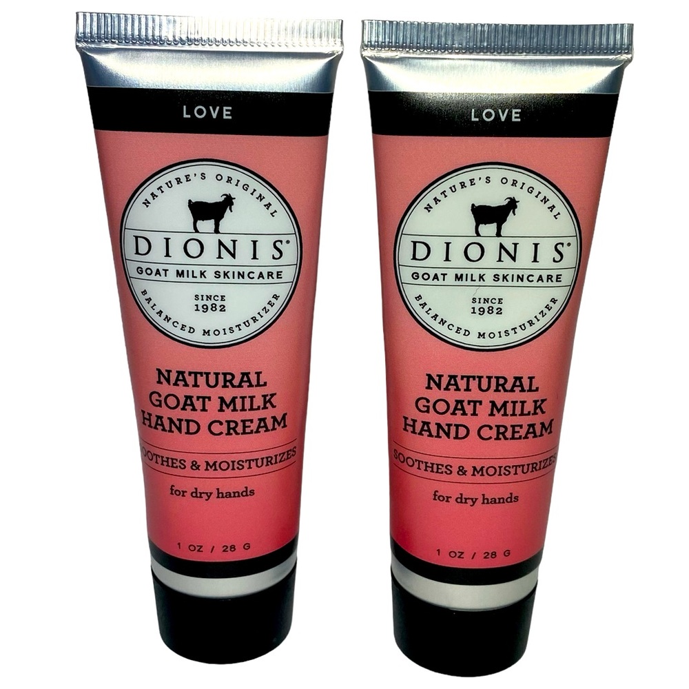 DIONIS GOAT MILK‎ SKINCARE Love HAND CREAM 1 OZ x2